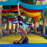 Manas Sahoo, handstand and acrobatics teacher from Sweden at Urban Acro Festival Zürich